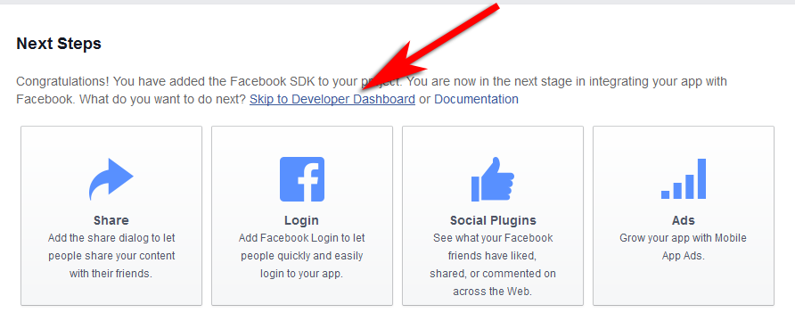 Get App ID and App Secret key from Facebook 6