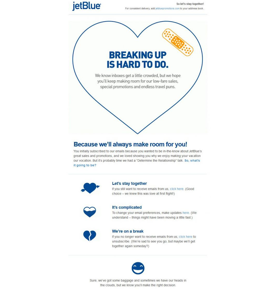 jetblue-email-campaign