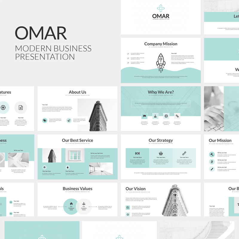 Omar Modern Business PowerPoint Template